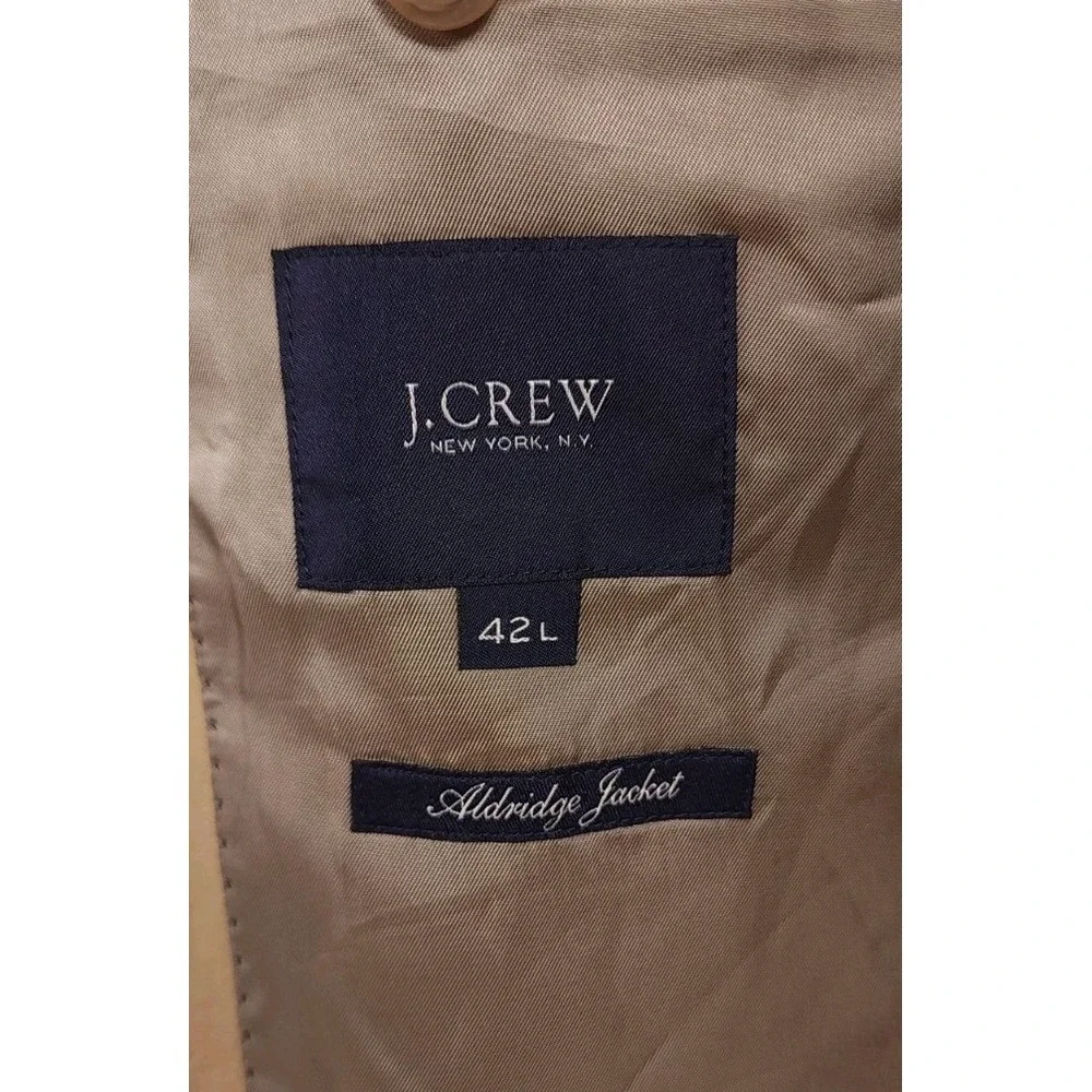 J Crew Aldridge Larusmiani Tessuti Italian Cotton Mens S 42L Blazer Sport Jacket